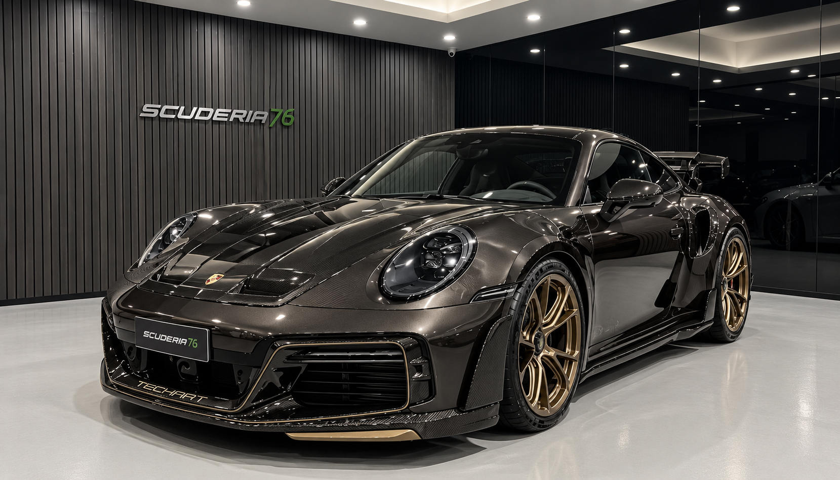911 Turbo S TECHART GTstreet R: carbonio e couture a Milano