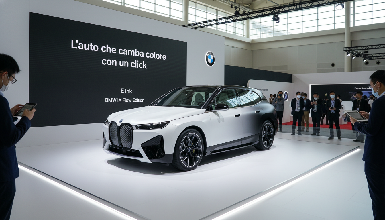 BMW iX Flow Edition: l'auto che cambia colore è quasi realtà