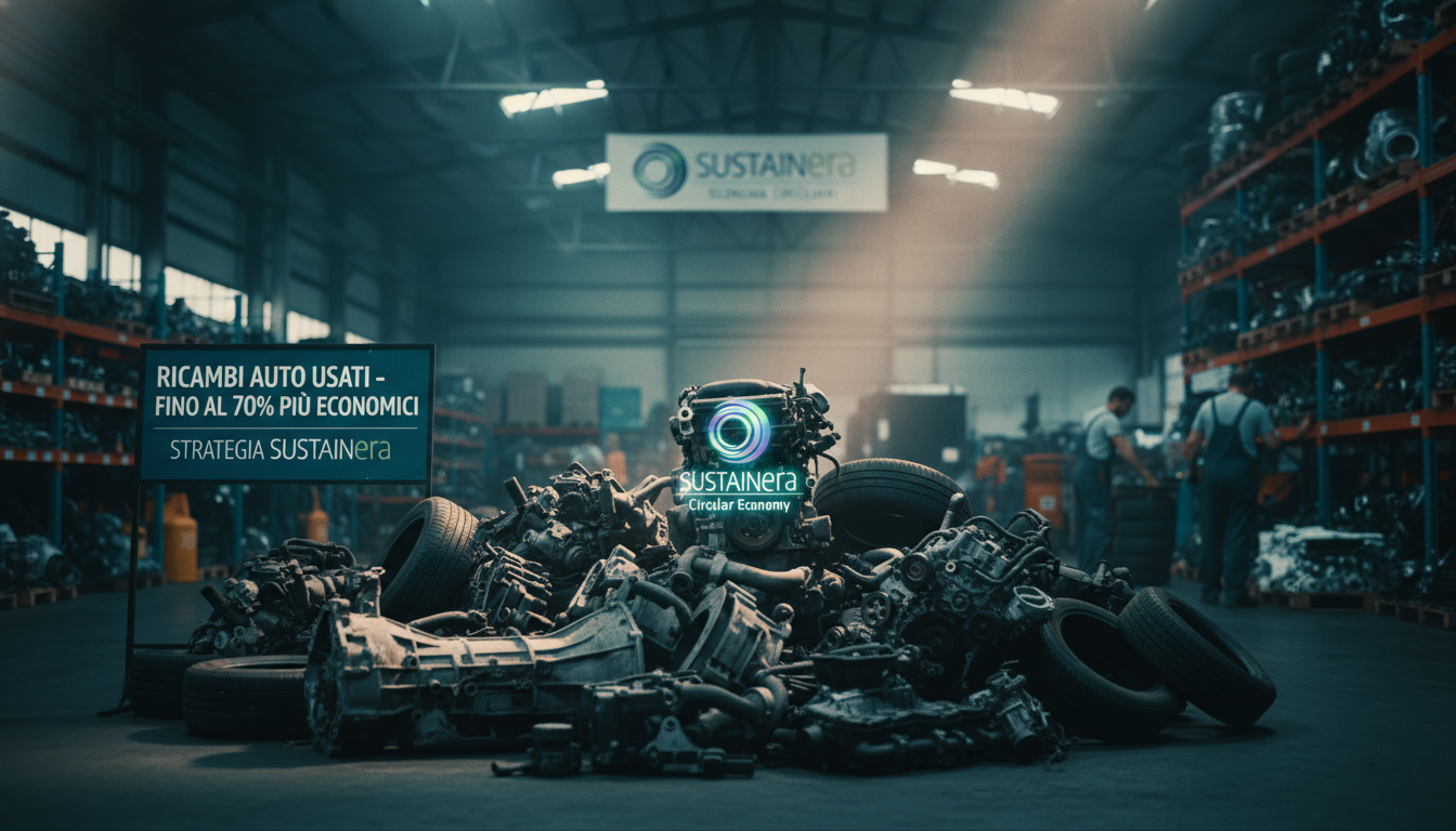 Ricambi auto usati fino al 70% più economici: la strategia SUSTAINera si espande