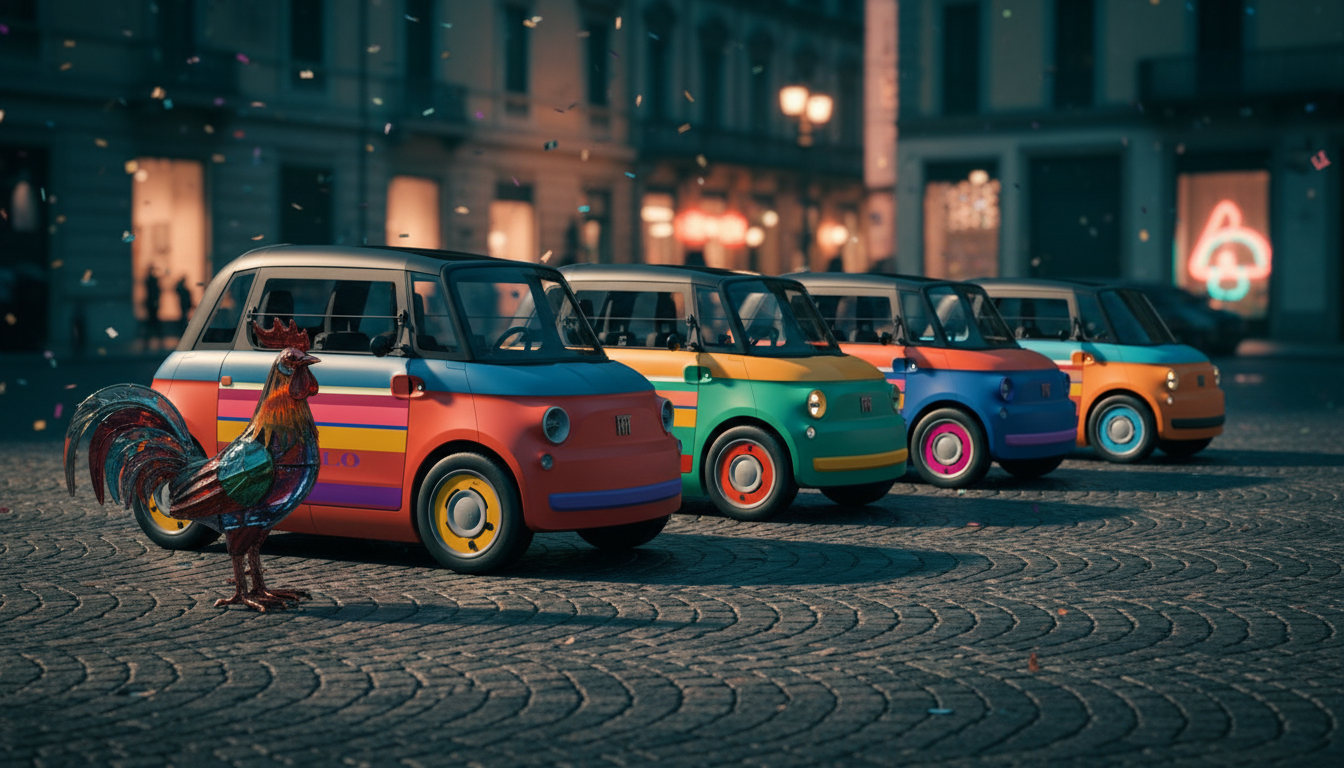 Fiat Topolino e Gallo: quattro edizioni Corallo per la Milano Design Week 2026