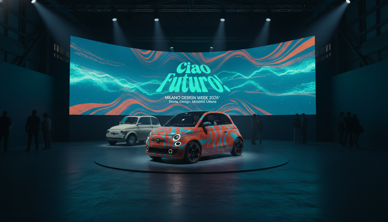 FIAT a Milano Design Week 2026: CIAO FUTURO! tra storia, design e mobilità urbana