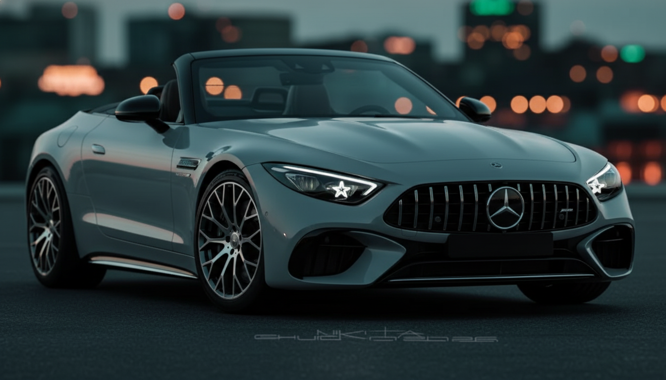 Mercedes-AMG SL, il facelift cambia il frontale: fari a stella e nuovo stile
