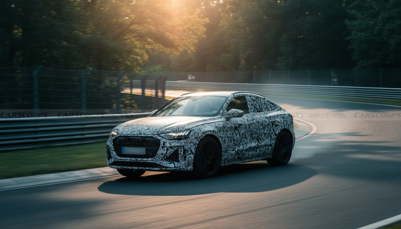 Audi RS Q6 Sportback e-tron avvistata al Nürburgring: debutto vicino