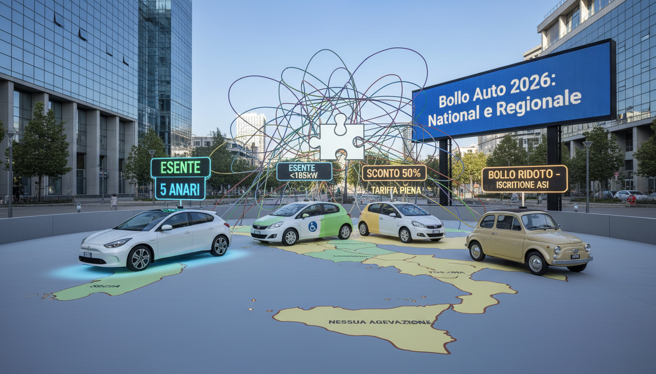 Bollo Auto 2026: norme nazionali e regionali a confronto