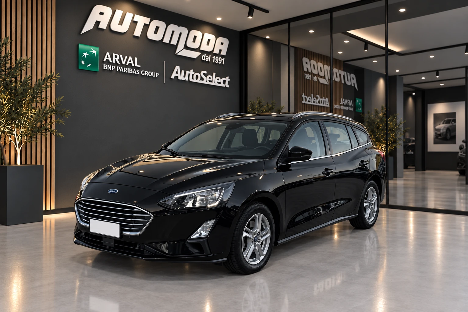 Ford Focus SW nera: la familiare concreta da guardare