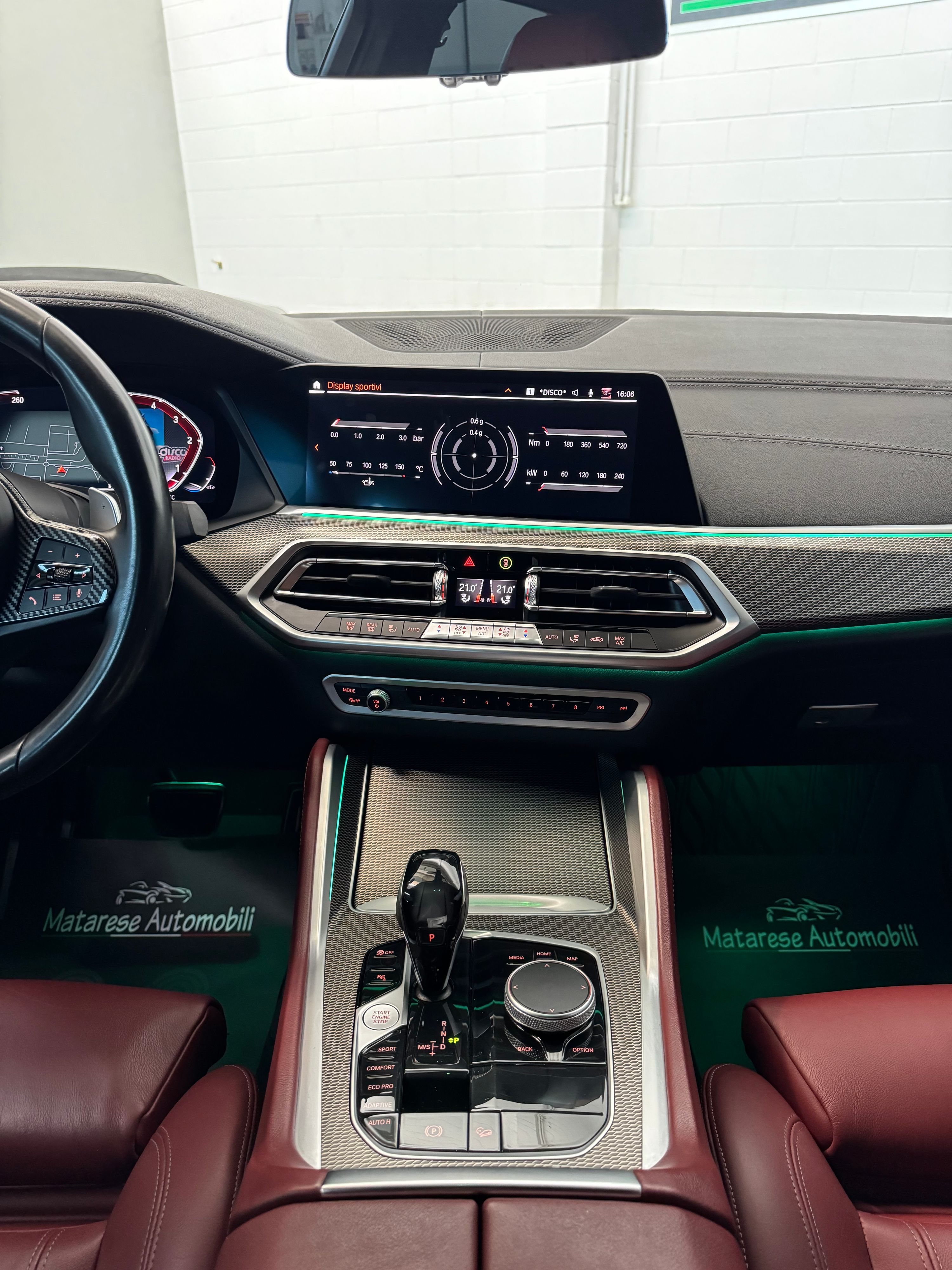 BMW X6 MSPORT Xdrive mhev 30d 286cv Tagliandi ufficiali Finanziabile 2021 — foto 15