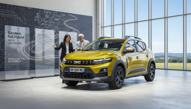 Dacia Sandero Full Hybrid: 155 CV a un prezzo competitivo per il 2026