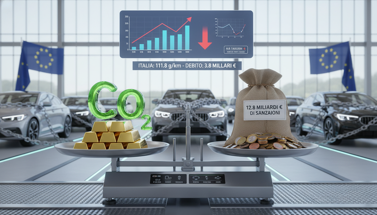 Multe CO2: le case automobilistiche europee a rischio miliardario