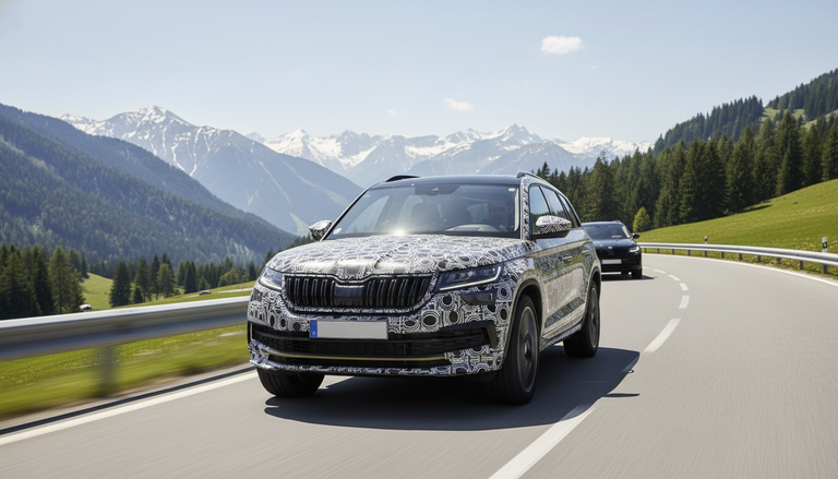 Skoda Kodiaq facelift: rinnovamento estetico e potenza in arrivo per la versione RS