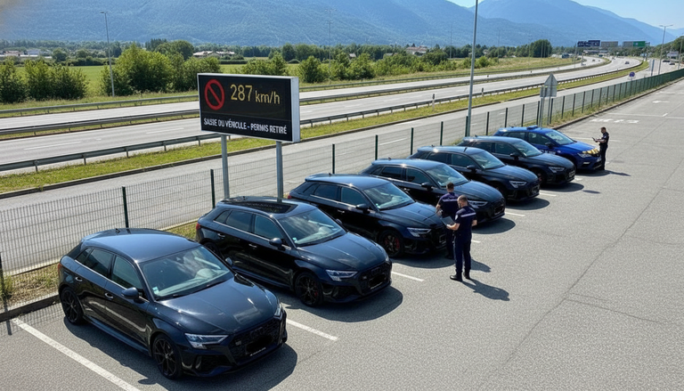 Fermato a 287 km/h in autostrada, rischia carcere e confisca dell’auto
