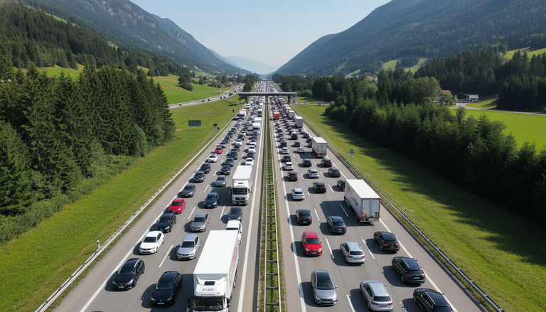 Brennero verso il blocco, già 14 km di coda prima della chiusura