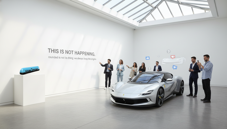 Toblerone prende in giro la Ferrari Luce, social contro la BEV di Maranello