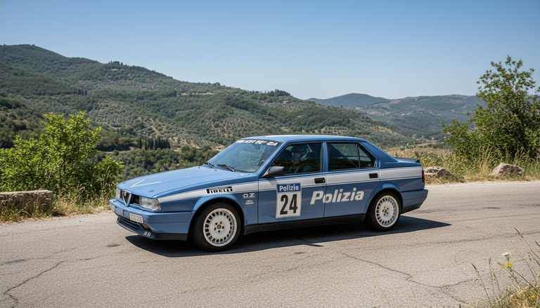 Alfa Romeo 75 da rally della Polizia: una storia da collezionare