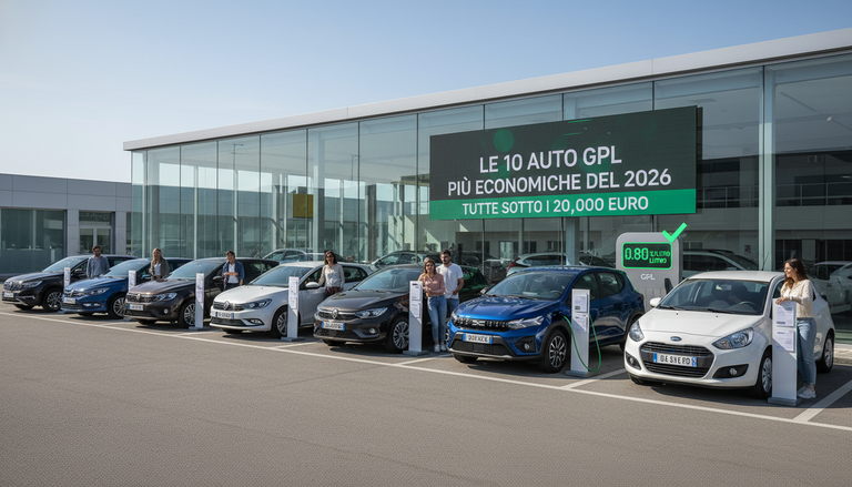 Le auto a GPL più accessibili del 2026: tutte sotto i 20.000 euro