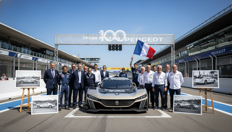 Peugeot celebra 100 anni a Le Mans: la 9X8 punta a scrivere la storia