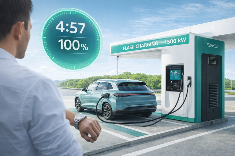 BYD Flash Charging: la ricarica in cinque minuti cambia il futuro delle elettriche