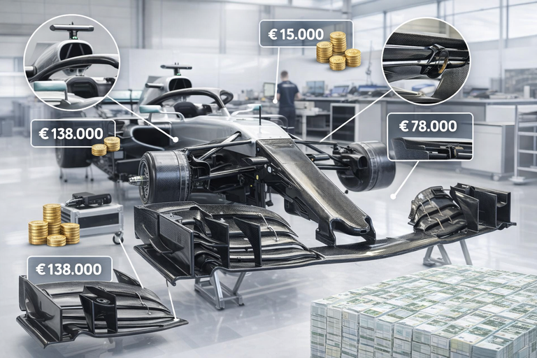Analisi dettagliata dei costi di una monoposto di Formula 1: un investimento milionario