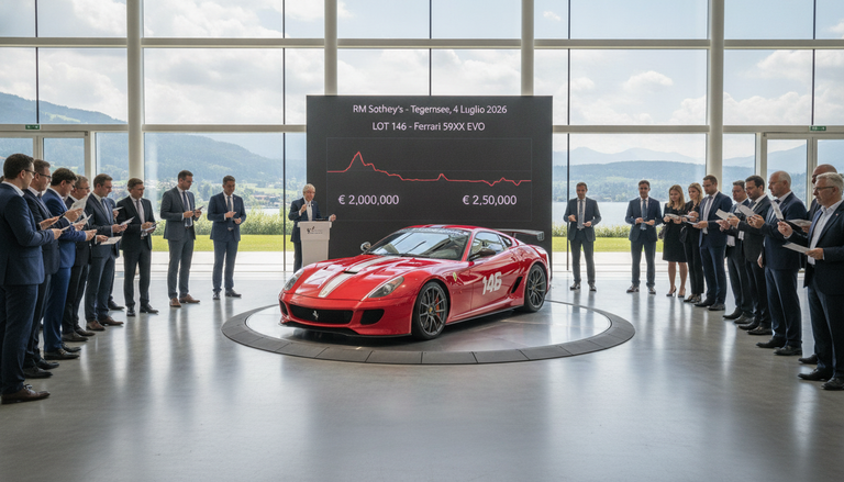 Asta da capogiro per la Ferrari 599XX EVO: fino a 2,5 milioni di euro
