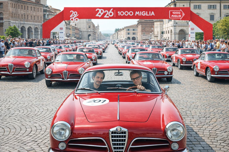Alfa Romeo alla 1000 Miglia 2026, 50 auto al via
