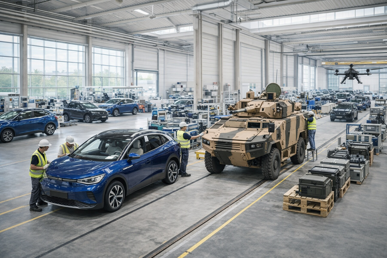 Dalle auto ai mezzi militari: la mossa per salvare le fabbriche europee