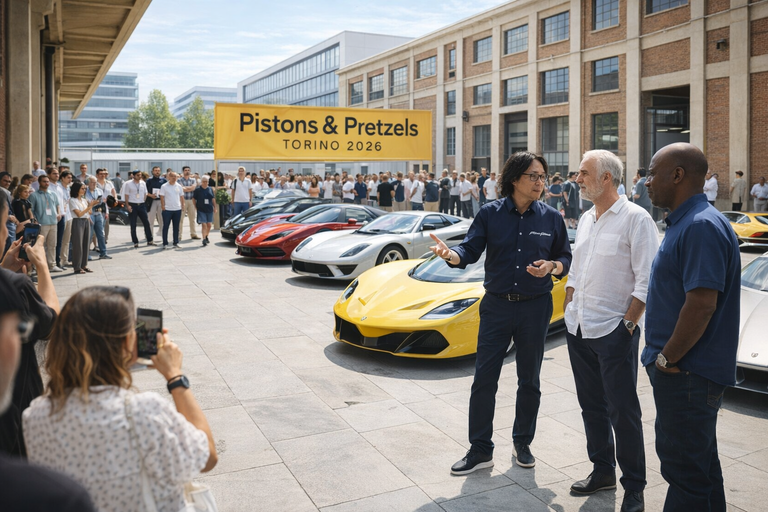 Oltre 40 auto leggendarie e designer da tutto il mondo: il successo di Pistons & Pretzels Torino 2026