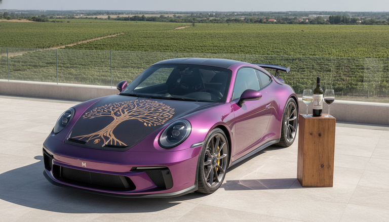 Porsche 911 GT3: un tributo alla Moldavia attraverso arte e tradizione vinicola