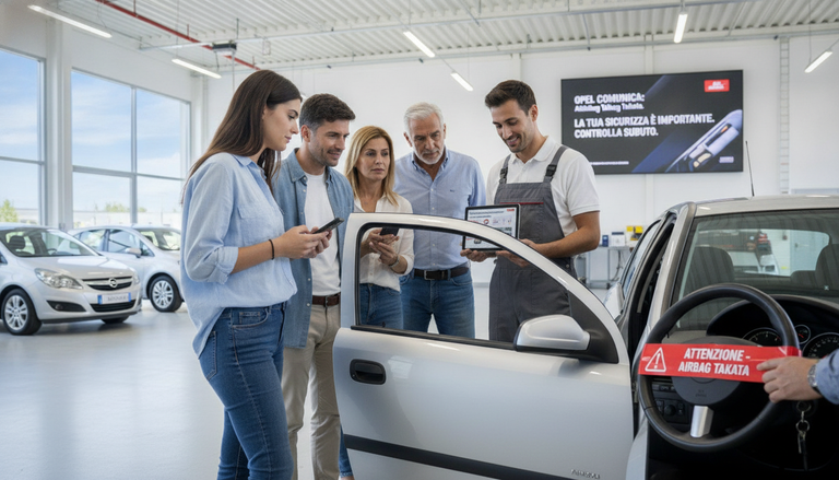 Richiamo airbag Takata: Opel obbligata a comunicazioni dirette ai proprietari