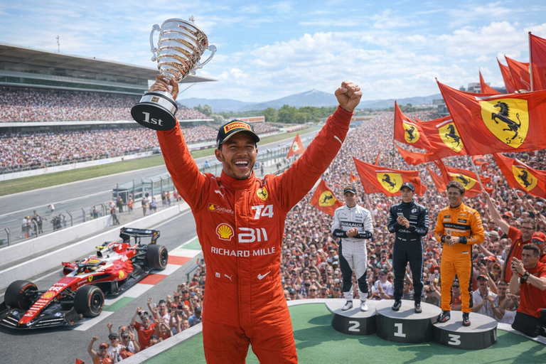 Ferrari conquista Barcellona: Hamilton rompe il digiuno e riaccende le speranze mondiali