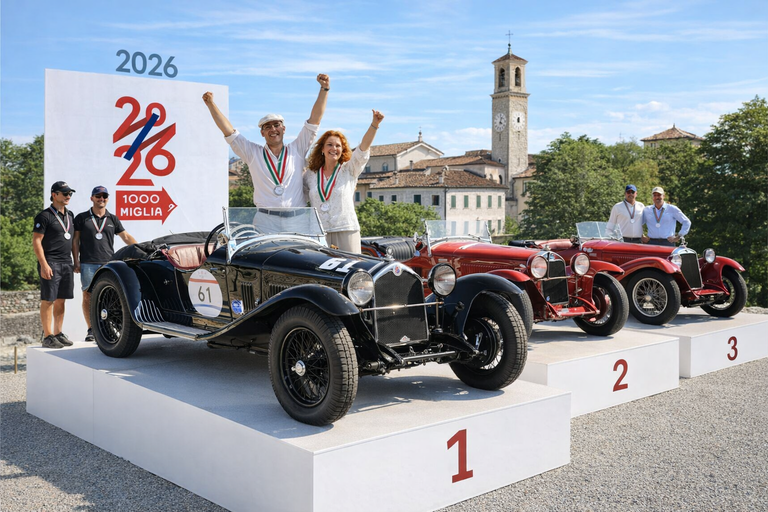 Alfa Romeo conquista la 1000 Miglia 2026 con la storica 6C 1750 Gran Sport
