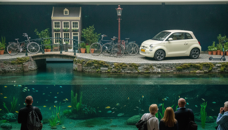 La Fiat Topolino protagonista dell'ARTIS Aquarium di Amsterdam