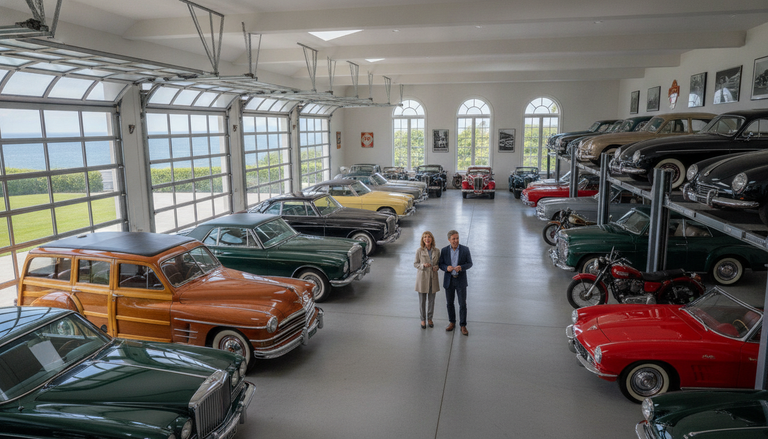 Una villa da sogno con 41 auto d'epoca: un'offerta imperdibile a Long Island