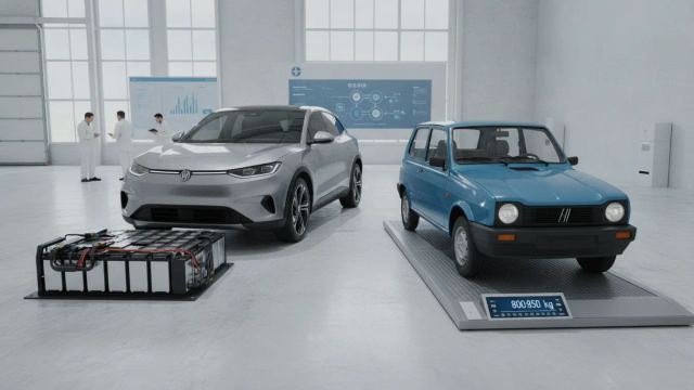 La sola batteria di un’auto elettrica pesa quanto una vecchia utilitaria
