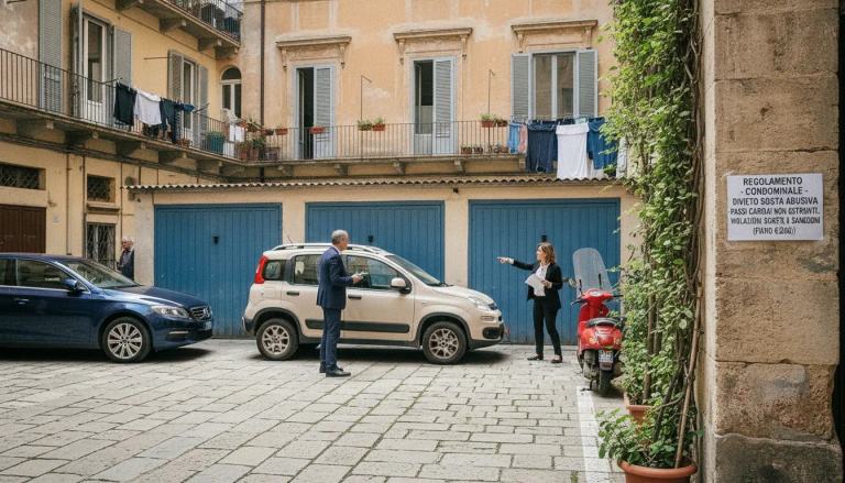 Parcheggi l'auto nel cortile condominiale? Attenzione, rischi più di una multa