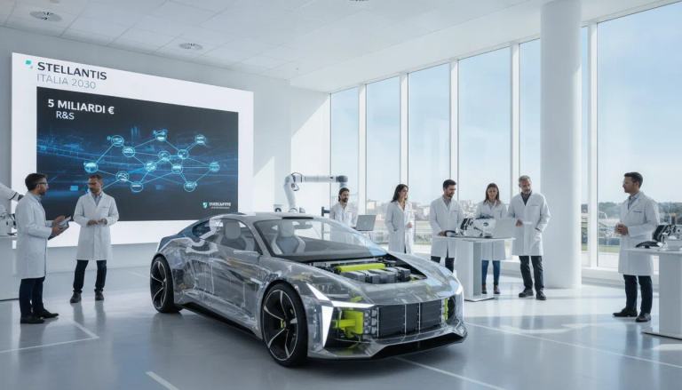 Stellantis rilancia l’Italia: 5 miliardi per ricerca e sviluppo entro il 2030