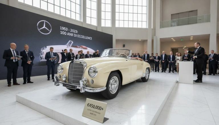 Una rarissima Mercedes 300S Roadster del 1953 può superare i 450. 000 euro