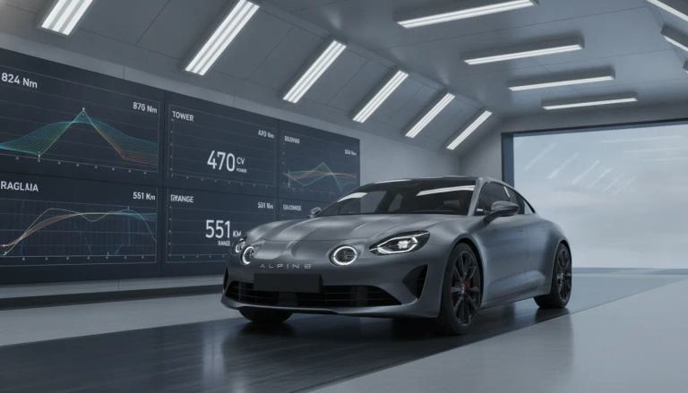 Nuova Alpine A390 GTS, fino a 551 km di autonomia e 824 Nm di coppia