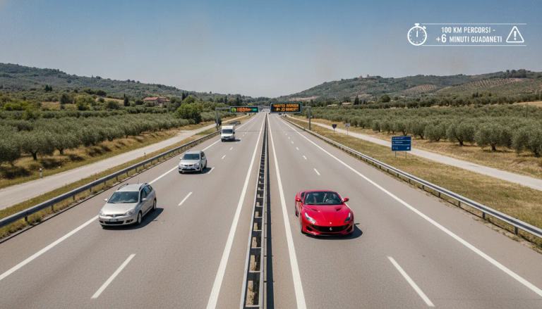 Ha senso superare i 130 km/h in autostrada per arrivare prima a destinazione?