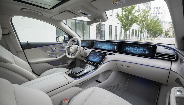 Mercedes Classe C elettrica: interni hi-tech e sfida a BMW i3