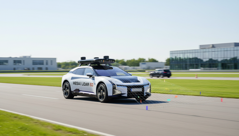 Hesai lancia il LiDAR 6D: un salto nella percezione per la guida autonoma