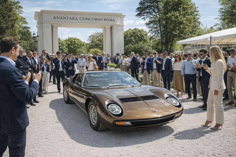 Il restauro della Miura SV del '72 svela la maestria di Lamborghini al Concorso Roma