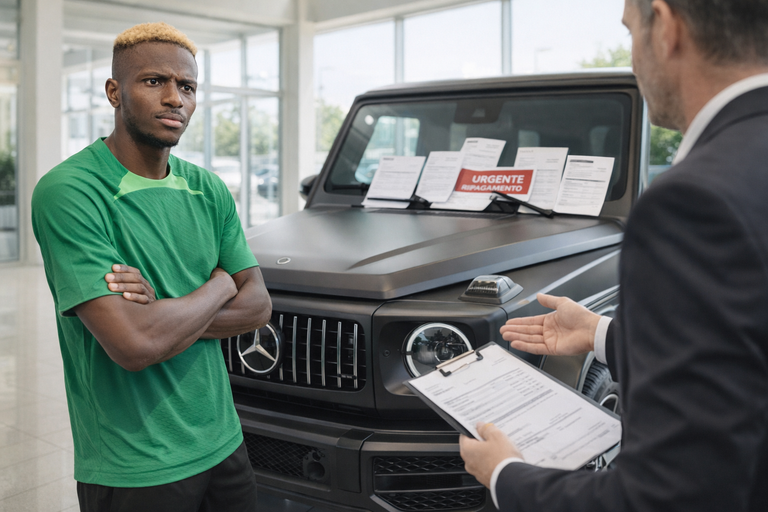 Controversia legale per Osimhen: inchiesta su un contratto di leasing con Mercedes