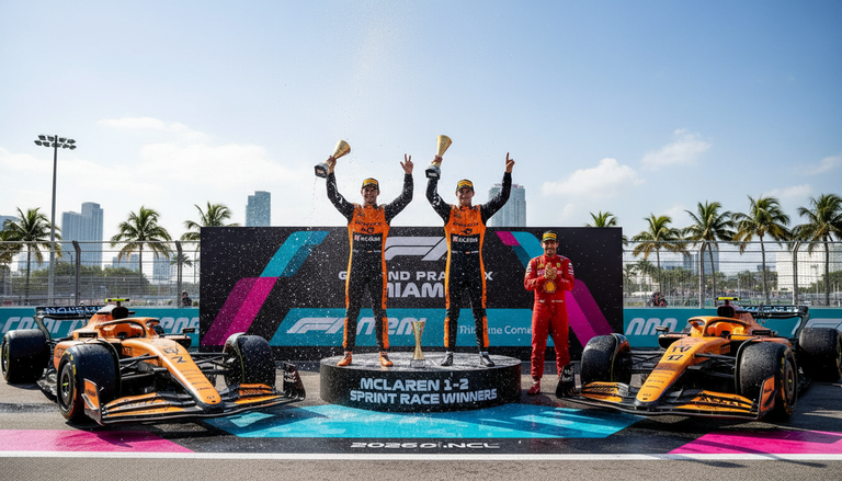 GP di Miami 2026: McLaren trionfa nella Sprint con Norris e Piastri