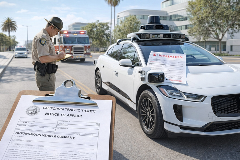 La California introduce sanzioni per le auto autonome: i produttori risponderanno delle infrazioni