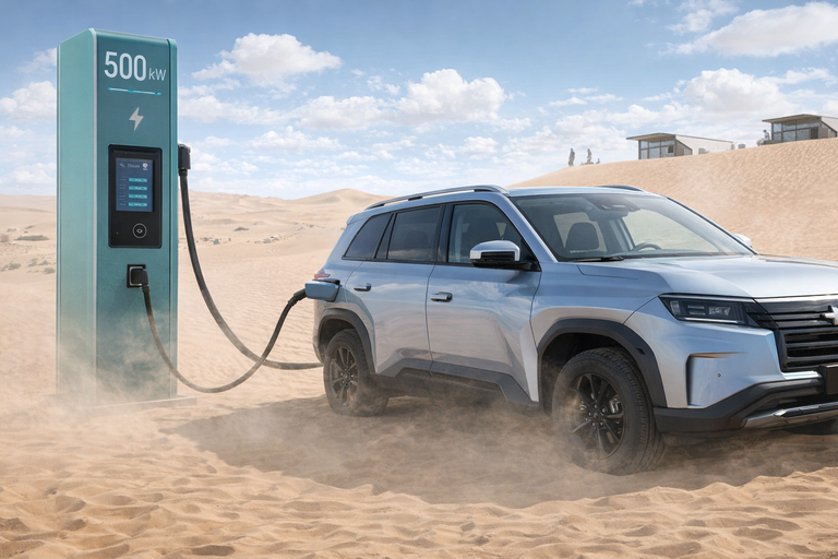 BYD e la sfida della ricarica ultra-rapida nel deserto del Tengger