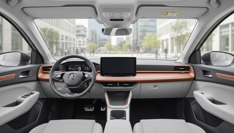 Skoda Epiq: interni minimalisti e tecnologia per l'uso quotidiano