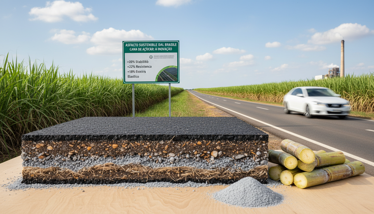 Asfalto ecologico: il Brasile sperimenta l'innovazione con la cenere di bagassa