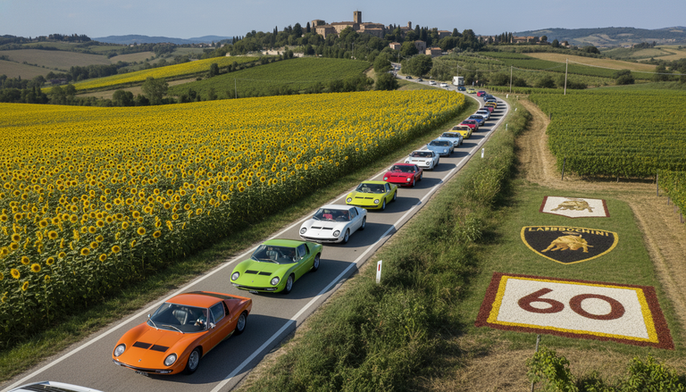 Lamborghini celebra la Miura: un tour esclusivo tra cultura e motori in Italia