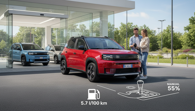 Fiat Grande Panda, eccola con motore benzina e cambio manuale: il prezzo