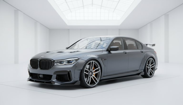 BMW Serie 7: l'arte digitale esplora un'evoluzione estrema con la M7