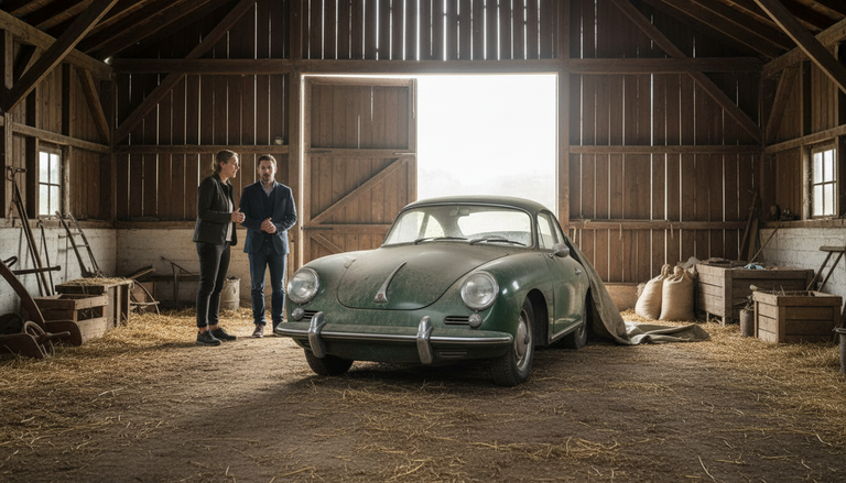 Ritrovata una Porsche 356 B T6 dimenticata per 45 anni in un fienile svizzero